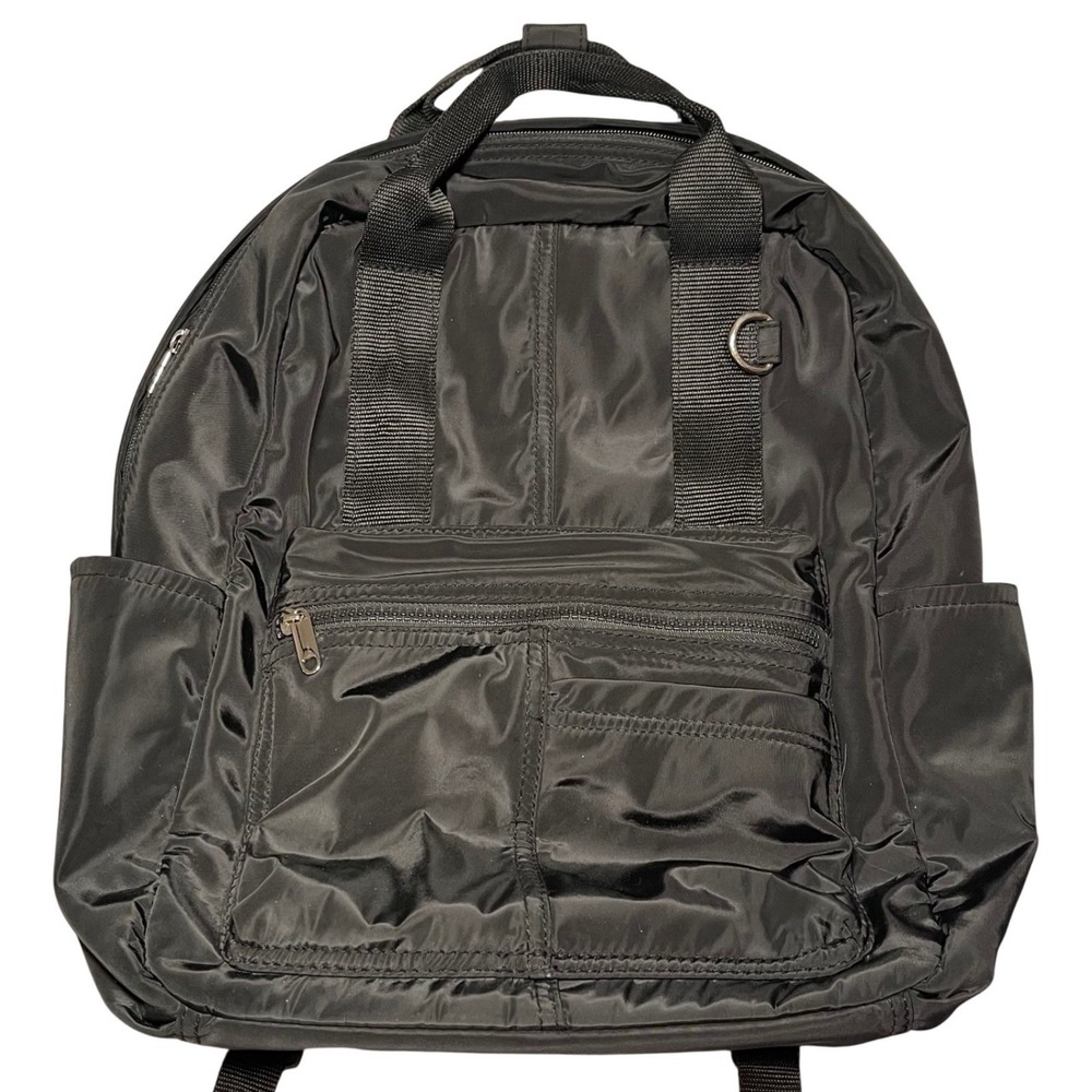 Target Wild Fable Black Nylon Backpack School Travel Bag Pockets Y2K‎ Grunge
